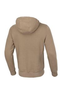 PITBULL - Bluza męska Pitbull rozpinana z kapturem Small Logo. Typ kołnierza: kaptur. Kolor: beżowy. Sport: fitness
