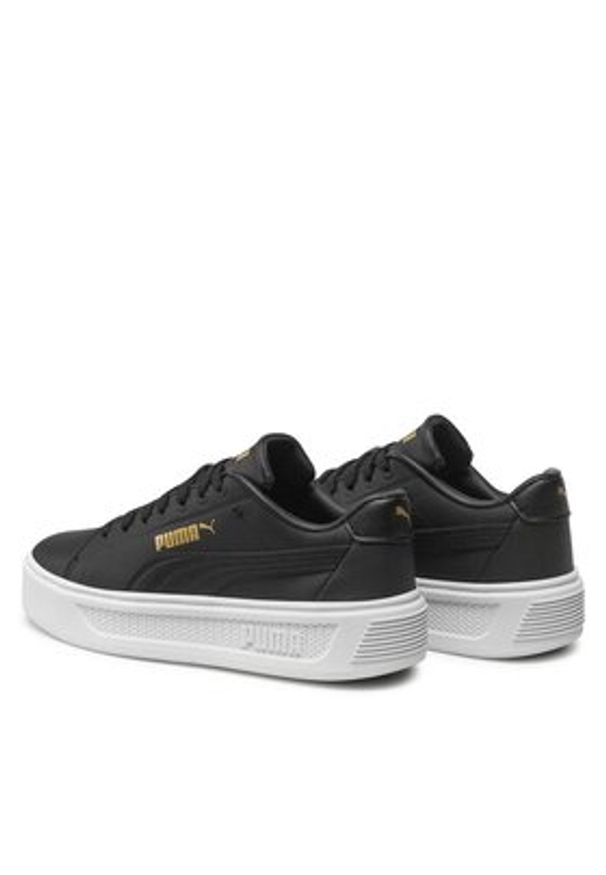 Puma Sneakersy Smash Platform V3 Sleek 389401 02 Czarny. Kolor: czarny. Materiał: skóra. Obcas: na platformie