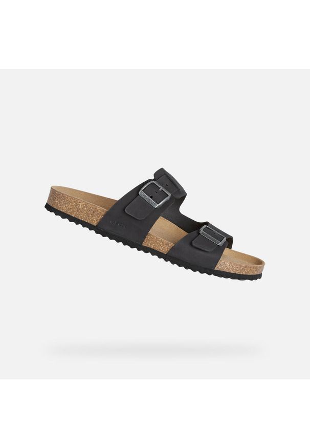 Sandały Geox Ghita. Kolor: wielokolorowy, brązowy, czarny. Materiał: nubuk, skóra. Sezon: lato