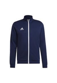 Adidas - Entrada 22 Track Jacket. Kolor: niebieski. Materiał: materiał. Sport: piłka nożna