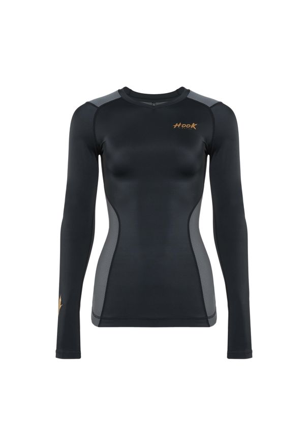 SPORTANO - Rashguard damski HOOK FIGHTING Base. Kolor: czarny