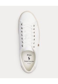 Ralph Lauren - RALPH LAUREN - Białe sneakersy Longwood. Nosek buta: okrągły. Kolor: biały. Materiał: guma. Wzór: haft, kolorowy #3