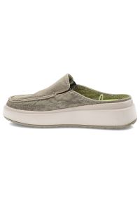 Zielone Klapki Jeep Wsuwane Obuwie Damskie. Okazja: na co dzień, na spacer. Kolor: zielony. Materiał: materiał. Sezon: lato. Styl: casual, sportowy #4