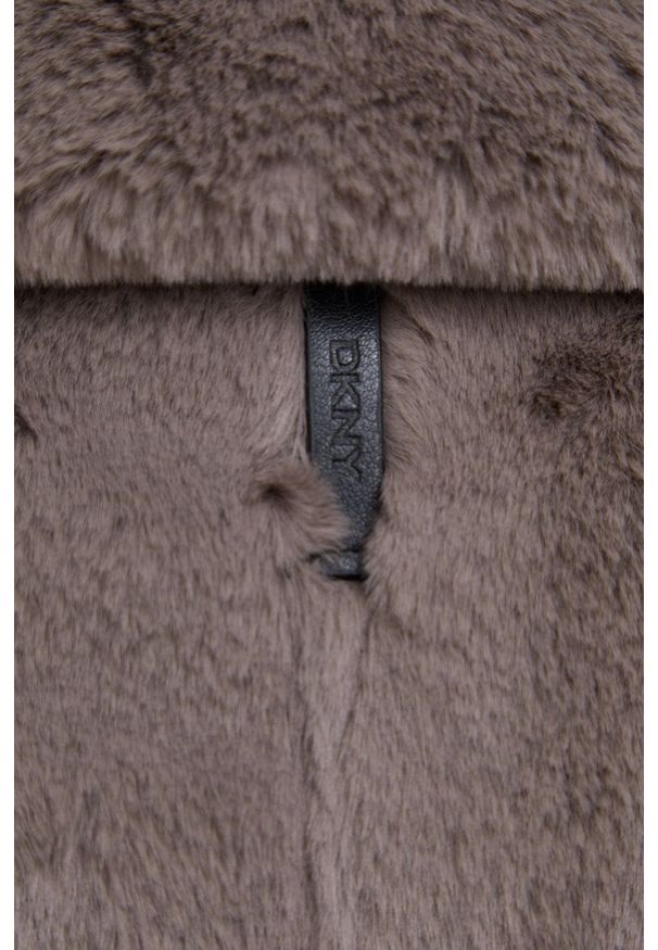 DKNY - Dkny Płaszcz kolor szary przejściowy dwurzędowy. Okazja: na co dzień. Kolor: szary. Styl: casual