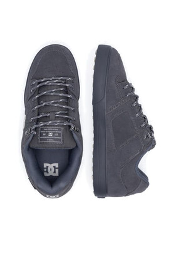 DC Sneakersy PURE WNT ADYS300151-XSSW Szary. Kolor: szary. Materiał: zamsz, skóra