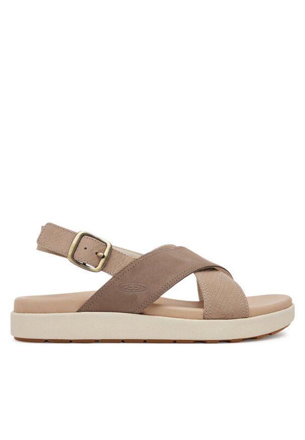 keen - Keen Sandały Elle Luxe 1030523 Beżowy. Kolor: beżowy. Materiał: nubuk, skóra