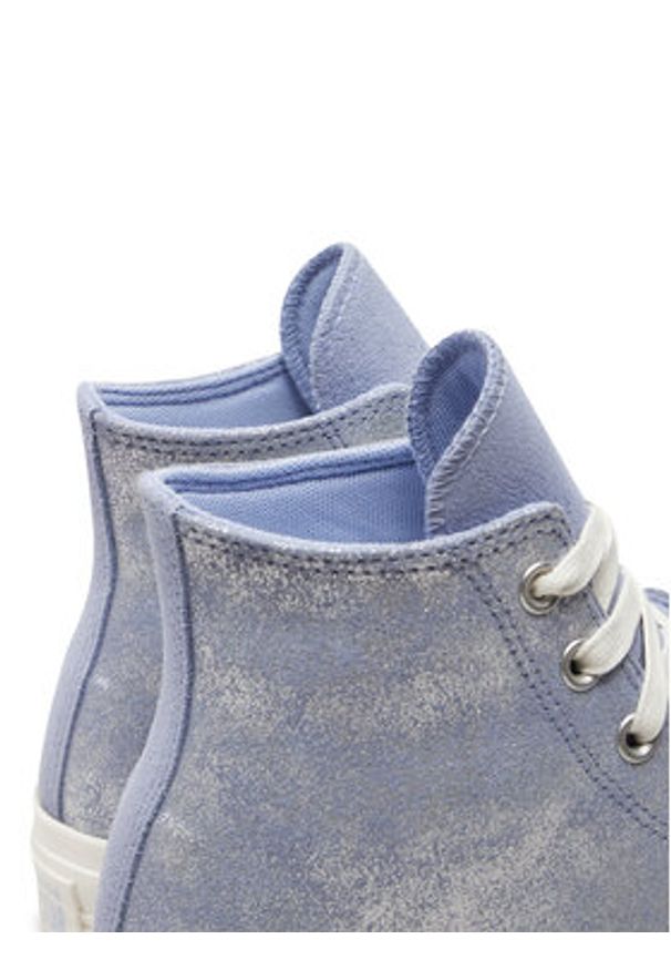 Converse Trampki Chuck Taylor All Star Lift Platform Suede Shimmer Hi A11549C Fioletowy. Kolor: fioletowy. Materiał: zamsz, skóra. Obcas: na platformie