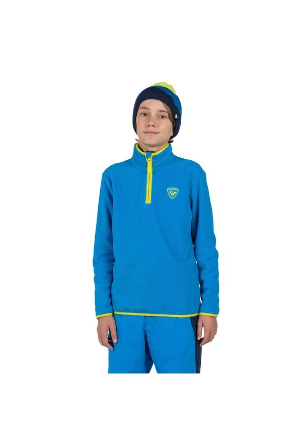 Bluza dziecięca Rossignol Jr Strawpile Fleece Fz. Kolor: niebieski. Sezon: zima. Sport: narciarstwo