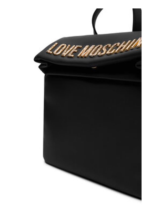 Love Moschino - LOVE MOSCHINO Plecak JC4306PP0NKD000A Czarny. Kolor: czarny. Materiał: skóra
