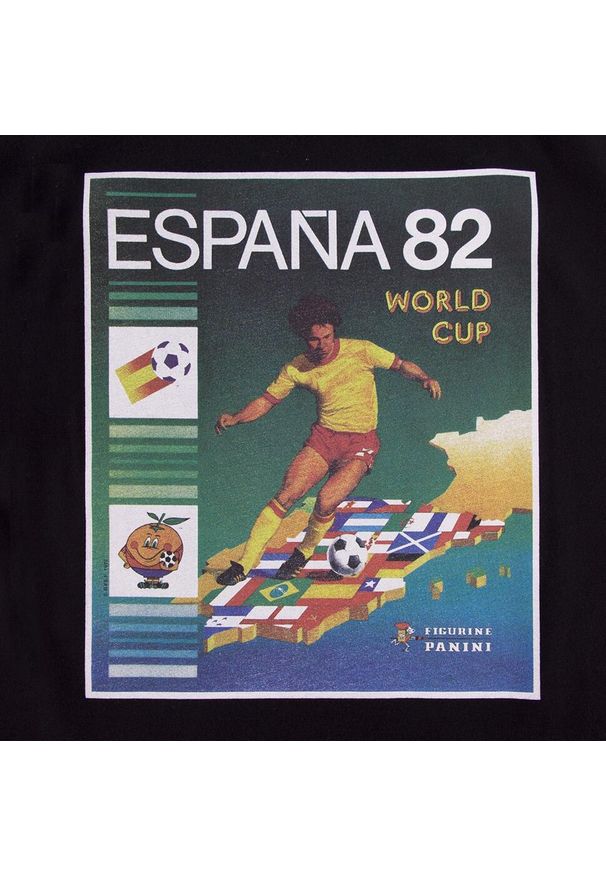 COPA FOOTBALL - Koszulka dla dorosłych - Panini FIFA Mistrzostwa Świata Hiszpania 1982 - Czarny. Kolor: czarny. Sport: piłka nożna