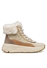 Geox Sneakersy D Diamanta D56UFB 02285 CH65A Beżowy. Kolor: beżowy. Materiał: zamsz, skóra #1