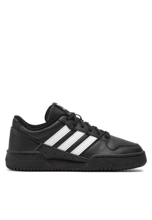 Adidas - adidas Sneakersy Team Court 2 Str J ID6630 Czarny. Kolor: czarny. Materiał: skóra