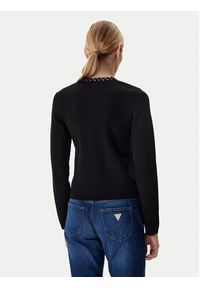 Guess Kardigan W6RR42 Z4422 Czarny Regular Fit. Kolor: czarny. Materiał: wiskoza #3