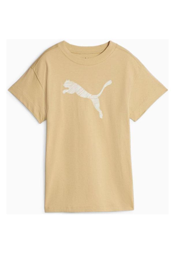 Koszulka Damska Puma Sable Duin XL - Wygoda i Styl. Kolor: beżowy. Materiał: bawełna. Sport: piłka nożna