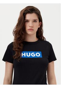 Hugo - HUGO T-Shirt Classic 50510772 Czarny Regular Fit. Kolor: czarny. Materiał: bawełna #5