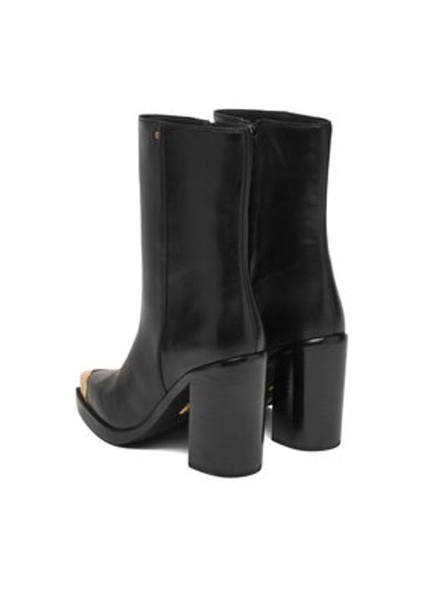 Bronx Botki Mya-Mae 34372-A Czarny. Kolor: czarny. Materiał: skóra