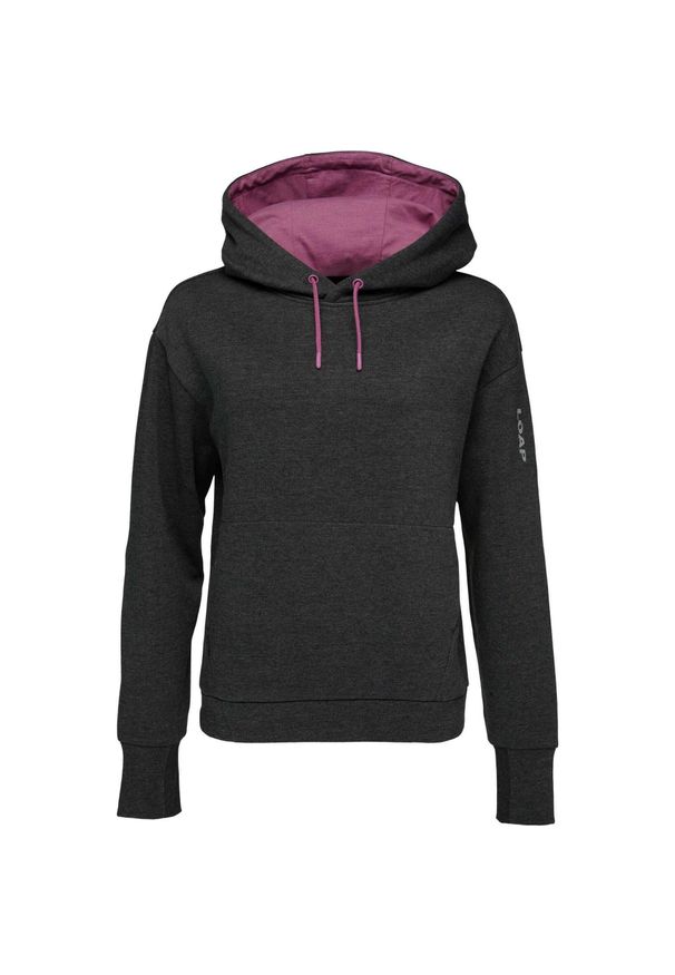 GLENMUIR - Bluza Damska Loep Ebmara - Ciemnoszara - Rozmiar Średni. Kolor: szary. Materiał: poliester, bawełna