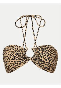 MICHAEL Michael Kors Góra od bikini MM29239 Beżowy. Kolor: beżowy. Materiał: syntetyk #6