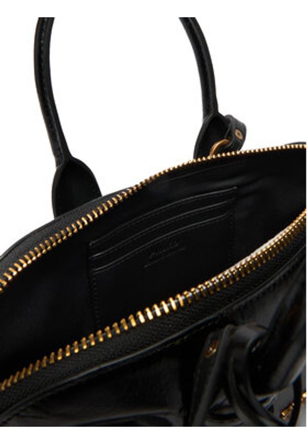 Pinko - PINKO Torebka Bowling Bag Baguette AI 25-26 105334 A2VW Czarny. Kolor: czarny. Materiał: skórzane