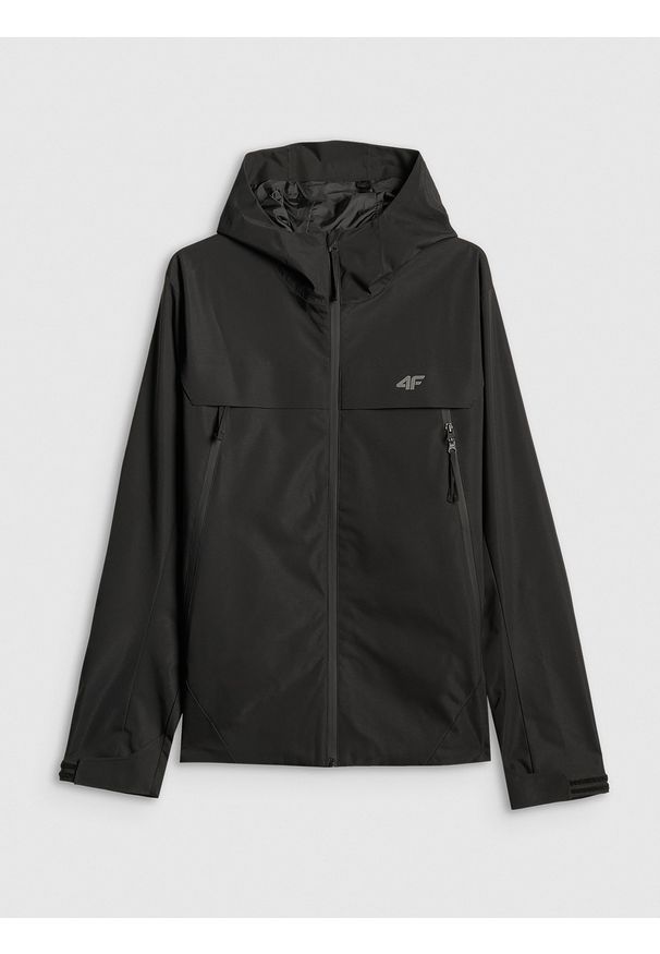4f - 4F Kurtka przejściowa membrana 5000 męska - czarna S. Okazja: na spacer, na co dzień, do pracy. Kolor: czarny. Materiał: materiał. Styl: casual