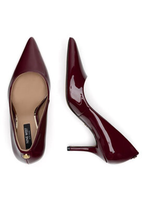 Nine West Szpilki WFA3045-1A Bordowy. Kolor: czerwony. Materiał: skóra. Obcas: na szpilce