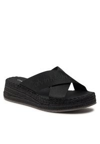 Calvin Klein Jeans Espadryle Sporty Wedge Rope Sandal Mr YW0YW01364 Czarny. Kolor: czarny. Styl: sportowy #6