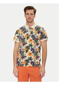 Blend Polo 20718253 Beżowy Regular Fit. Typ kołnierza: polo. Kolor: beżowy. Materiał: bawełna