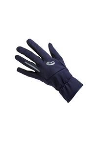 Asics Lite Show Gloves 3013A166-400. Kolor: niebieski. Materiał: poliester