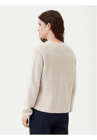 Marc O'Polo Kardigan B01605961069 Beżowy Regular Fit. Typ kołnierza: polo. Kolor: beżowy. Materiał: bawełna