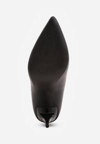 Born2be - Czarne Szpilki Metiphoche. Okazja: do pracy, na co dzień. Kolor: czarny. Materiał: jeans. Wzór: gładki. Obcas: na szpilce. Styl: elegancki, klasyczny, casual, wizytowy #3