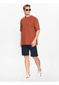 Blend T-Shirt 20715027 Brązowy Relaxed Fit. Kolor: brązowy. Materiał: bawełna #4