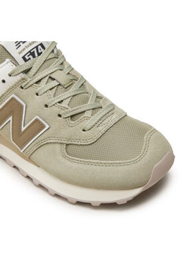 New Balance Sneakersy WL574DP2 Beżowy. Kolor: beżowy. Materiał: zamsz, skóra. Model: New Balance 574