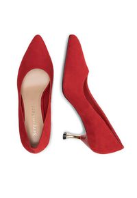 Sergio Bardi Czółenka WFA1935-1Z-SB Czerwony. Kolor: czerwony. Materiał: skóra, zamsz. Obcas: na szpilce #4