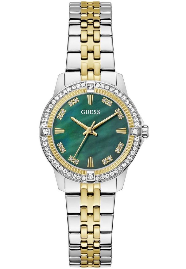 Zegarek Guess Zegarek damski Guess GW1027L3 CYRKONIE srebrny. Kolor: srebrny