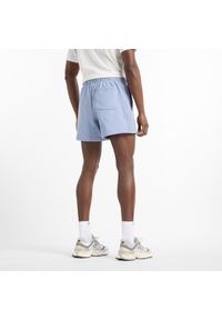 Spodenki męskie New Balance MS41511DUS – niebieskie. Kolor: niebieski. Materiał: bawełna, dresówka #5