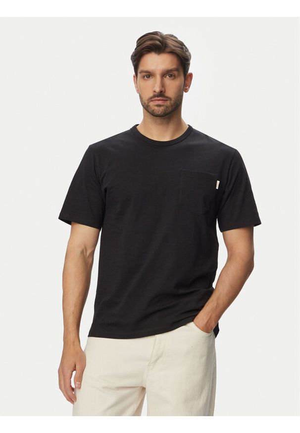 Jack & Jones T-Shirt Cassis 12295066 Czarny Regular Fit. Kolor: czarny. Materiał: bawełna