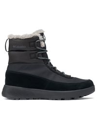 columbia - Buty Columbia Autumn Slopeside Peak 1950881010 - czarne. Kolor: czarny. Materiał: materiał, skóra, guma. Szerokość cholewki: normalna. Sezon: zima