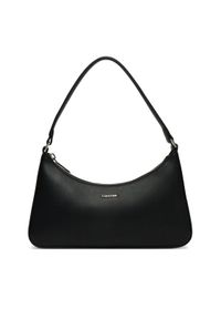 Calvin Klein Torebka Ck Must Small Shoulder Bag LV04F3096G Czarny. Kolor: czarny. Materiał: skórzane