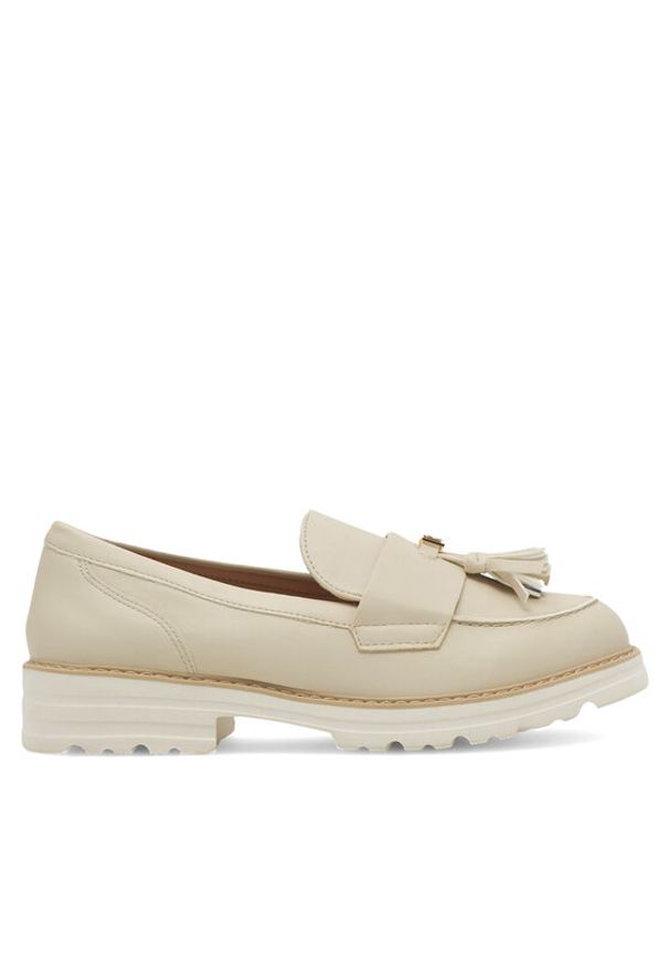 Jenny Fairy Loafersy ELGA WYL3647-2 Écru. Kolor: kremowy. Materiał: skóra