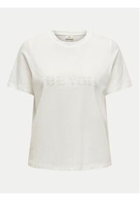 JDY T-Shirt Molly 15311675 Biały Regular Fit. Kolor: biały. Materiał: bawełna