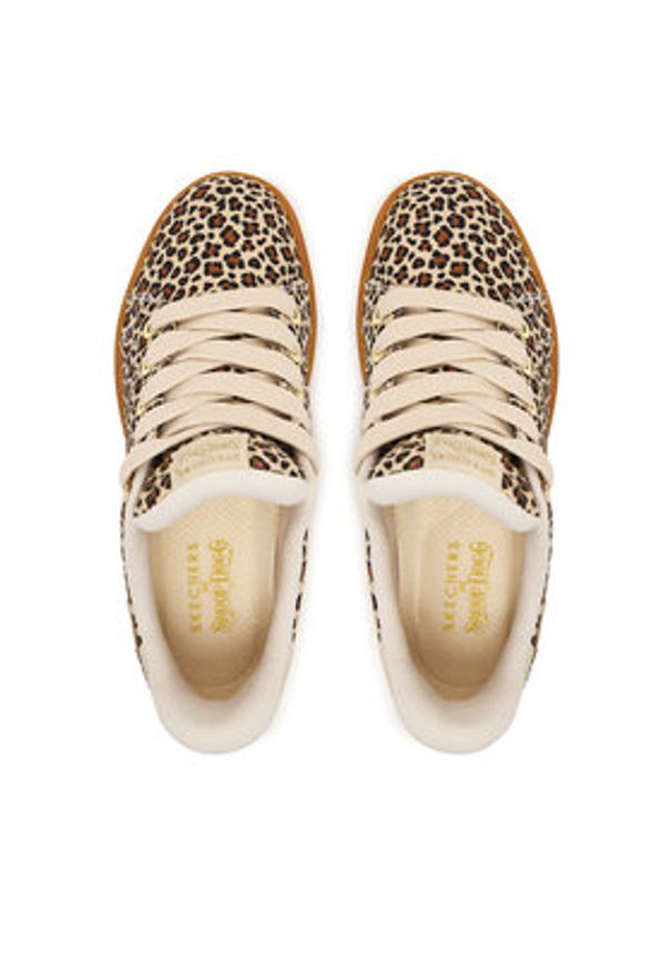 skechers - Skechers Sneakersy Snoop Dogg: Courtside - Nature Girlz 186104/NAT Brązowy. Kolor: brązowy. Materiał: materiał