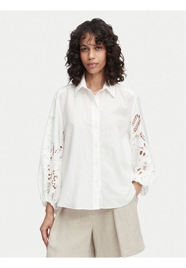 ACCESS FASHION Koszula 63-7039-678 Biały Relaxed Fit. Kolor: biały. Materiał: bawełna