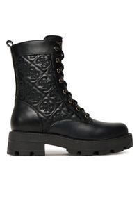 Guess Botki FLTYAN ELE10 Czarny. Kolor: czarny. Materiał: skóra