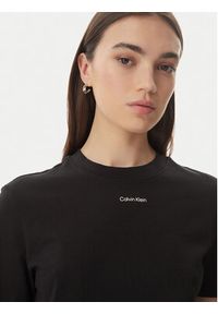 Calvin Klein T-Shirt Classic LV147C857G Czarny Regular Fit. Kolor: czarny. Materiał: bawełna #2
