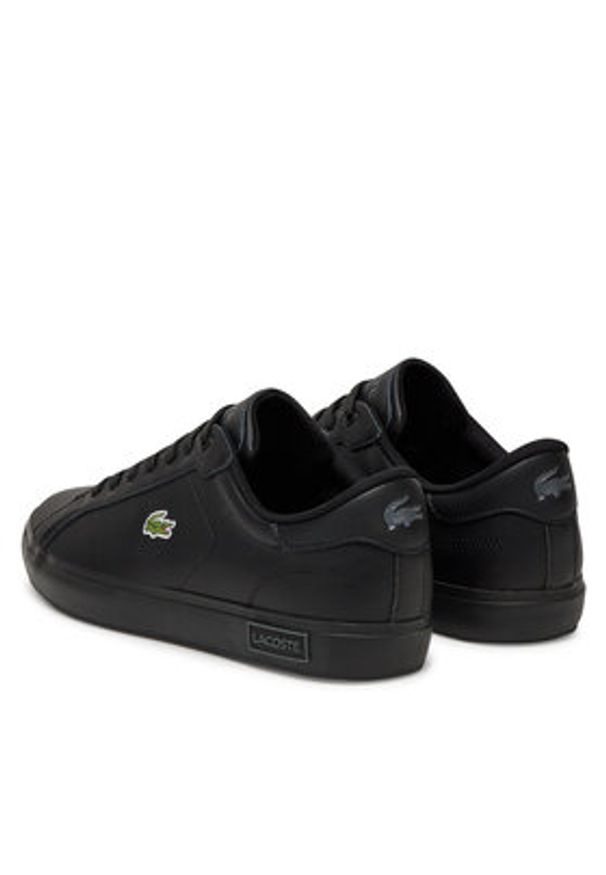 Lacoste Sneakersy Powercourt 7-49SMA0081 Czarny. Kolor: czarny. Materiał: skóra