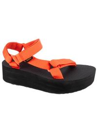 Buty do chodzenia damskie Teva Flatform Universal. Zapięcie: rzepy. Kolor: pomarańczowy, wielokolorowy. Materiał: guma, materiał, tkanina, syntetyk. Sezon: lato. Sport: turystyka piesza