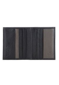 Wittchen - Męski portfel skórzany z czarno-szarymi kieszeniami czarno-szary. Kolor: wielokolorowy, czarny, szary. Materiał: skóra. Wzór: aplikacja #5