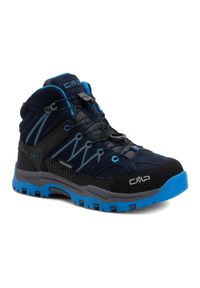 Buty trekkingowe juniorskie CMP Rigel Mid Wp. Kolor: niebieski. Styl: sportowy. Sport: turystyka piesza #1