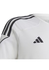 Adidas - Koszulka sportowa dla dzieci adidas Tiro 23 League Jersey. Kolor: biały. Materiał: jersey