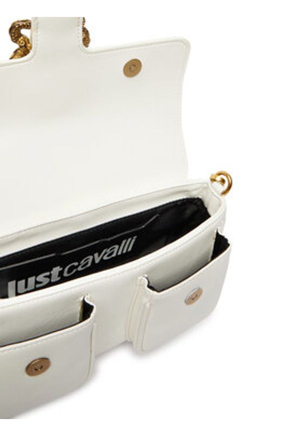 Just Cavalli Torebka 80RA4BA2 ZSA89 Biały. Kolor: biały. Materiał: skórzane